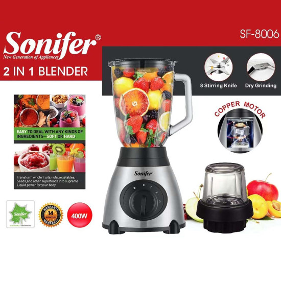 Blender & Grinder 2in1 - Sonifer 400W 1.5L