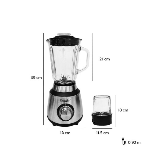 Blender & Grinder 2in1 - Sonifer 600W 1.5L