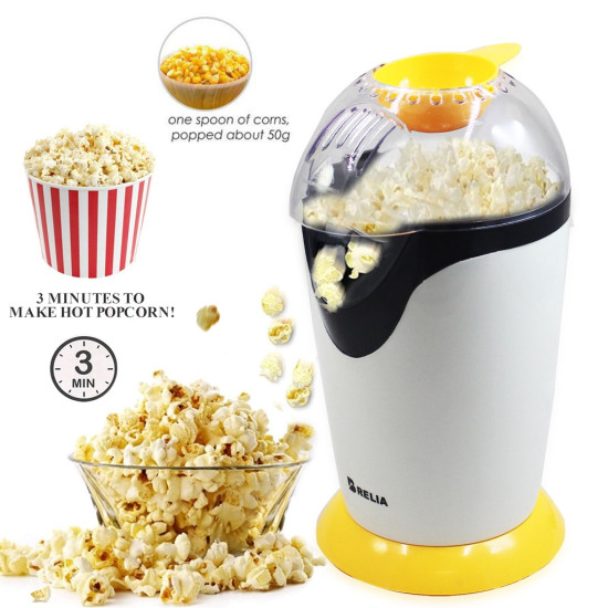 Hot Air Popcorn Maker - Relia 1200W Hot Air Popcorn Maker - Relia 1200W