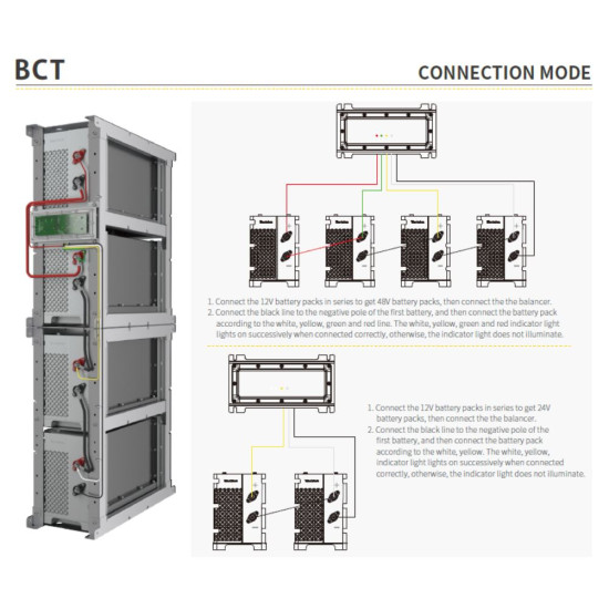 Battery Balance Protector For 12V Life PO4 Batteries (Blue Carbon)