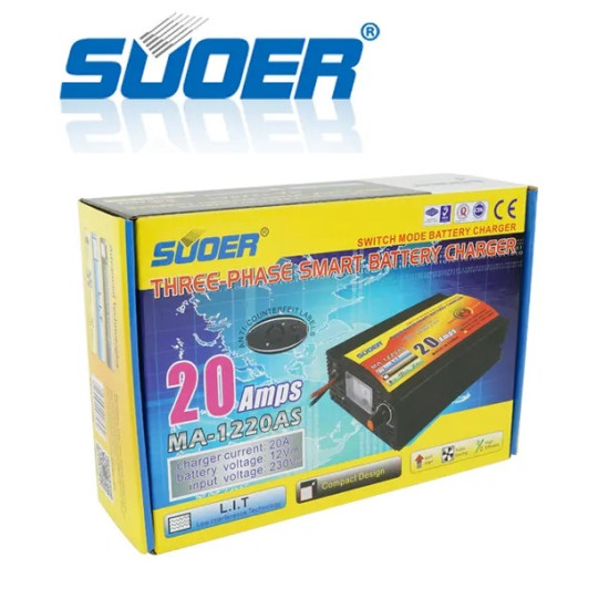 Battery Charger - SUOER 12V 20A