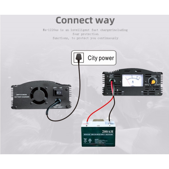 Battery Charger - SUOER 12V 20A