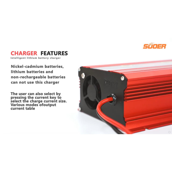 Battery Charger (Smart - Intelligent) for Lithium - SUOER 14.6V 20A Battery Charger (Smart - Intelligent) for Lithium - SUOER 14.6V 20A