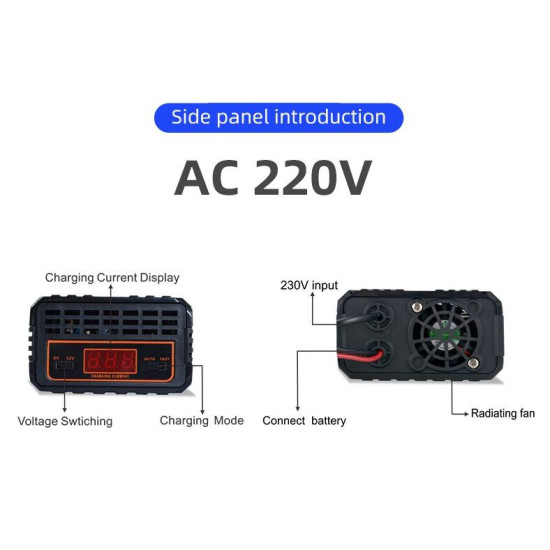 Battery Charger - SUOER 6V/12V 10A