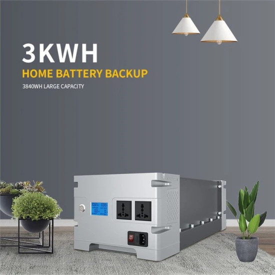 Lithium Battery with Inverter and Solar Panel Kits 3kWh