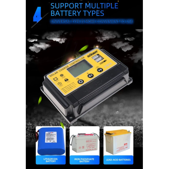 Solar Charge Controller PWM - SUOER 30A 12V/24V Solar Charge Controller PWM - SUOER 30A 12V/24V