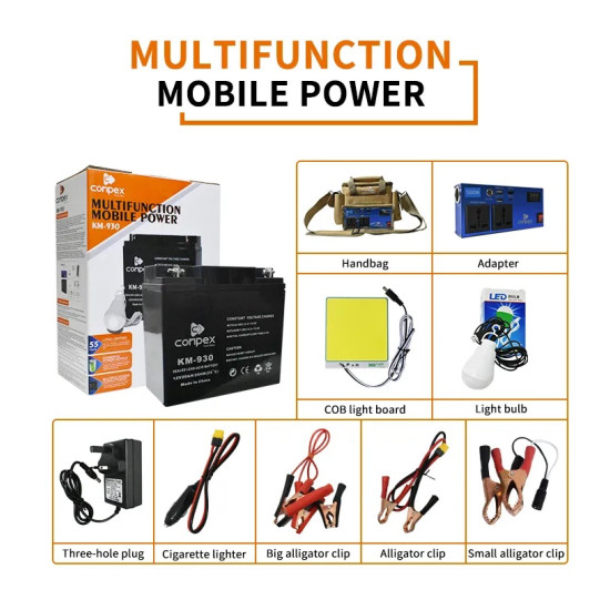 Multifunction Power Inverter and Mobile Charger with Power Bank for Camping Multifunction Power Inverter and Mobile Charger with Power Bank for Camping