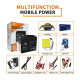 Multifunction Power Inverter and Mobile Charger with Power Bank for Camping Multifunction Power Inverter and Mobile Charger with Power Bank for Camping